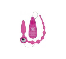   Booty Call Double Dare Silicone Probe Beads Pink 